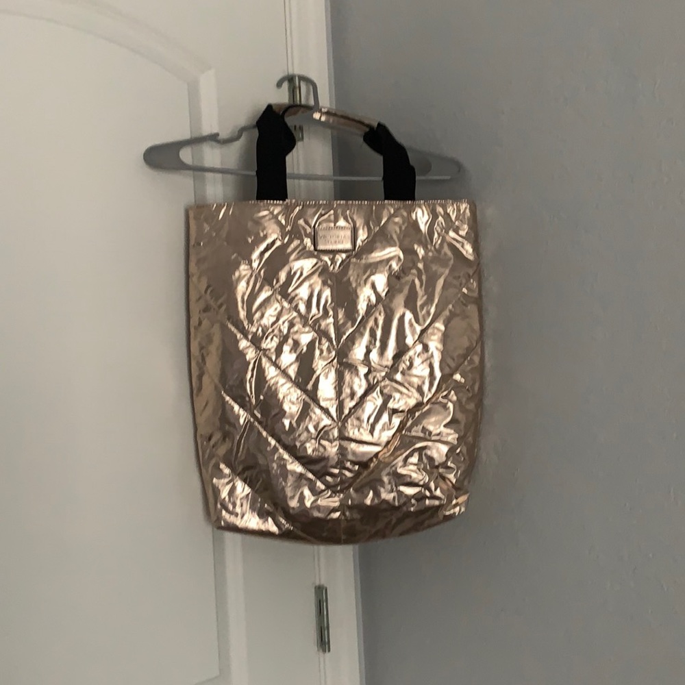 Rose gold Victoria’s Secret tote bag